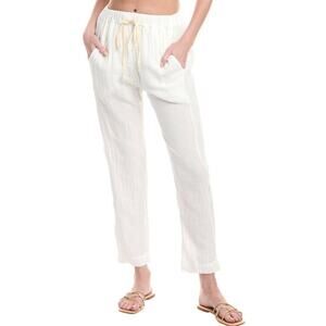 9seed Resort Prudence Island Pants Ivory Ankle Size Small NWT